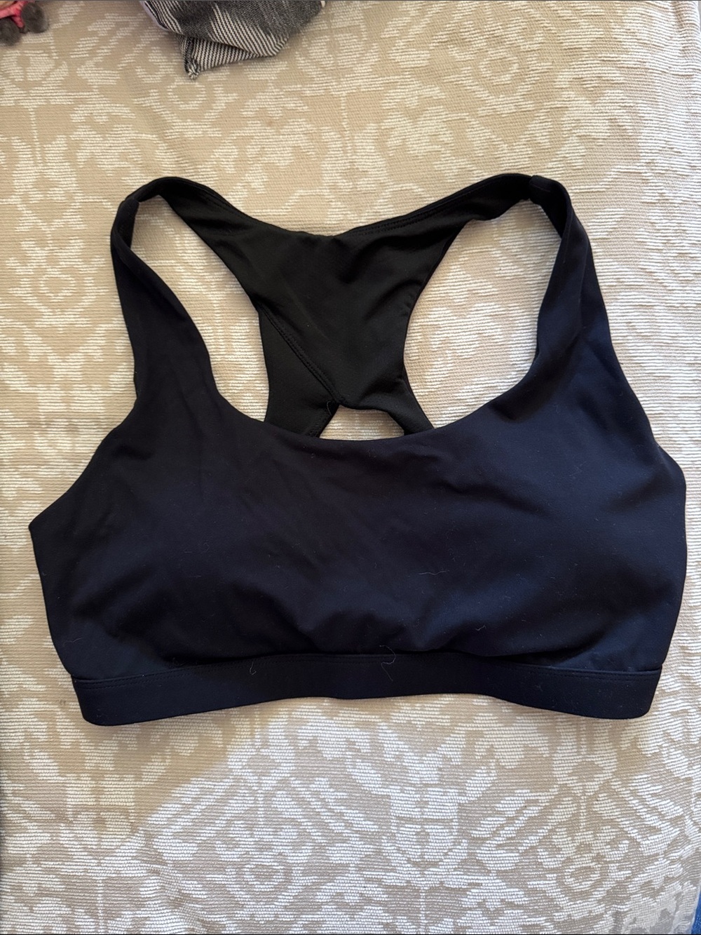Black Running Girl Racerback 2XL Sports Bra for Women NWOT never worn